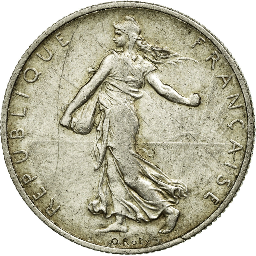 Coin, France, Semeuse, 2 Francs, 1920, AU(55-58), Silver, Gadoury:532