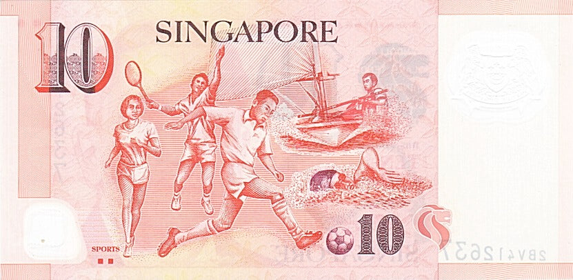 Singapore, 10 Dollars, 1999, KM #40, UNC(65-70), 2BV412637