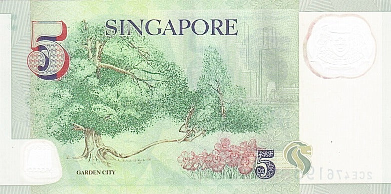 Billet, Singapour, 5 Dollars, 1999, NEUF
