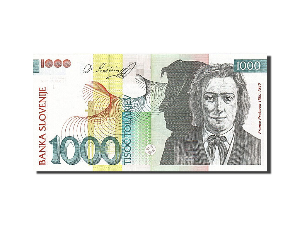 Slovenia, 1000 Tolarjev, 2004, KM #32b, 2004-01-15, UNC(65-70), BG 433813