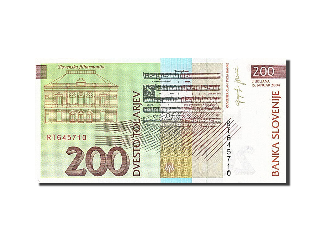 Slovenia, 200 Tolarjev, 2004, KM #15d, 2004-01-15, UNC(65-70), RT 645710