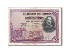Banknote, Spain, 50 Pesetas, 1928, 1928-08-15, EF(40-45)