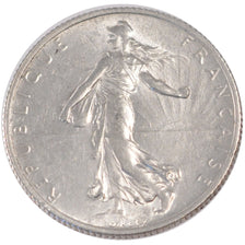 FRANCE, Semeuse, 2 Francs, 1917, Paris, KM #845.1, MS(60-62), Silver, 27,...