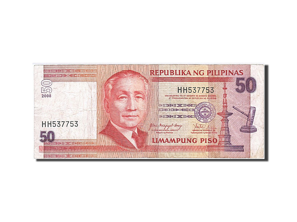 Philippines, 50 Piso, 2008, KM #193b, VF(20-25), HH 537753