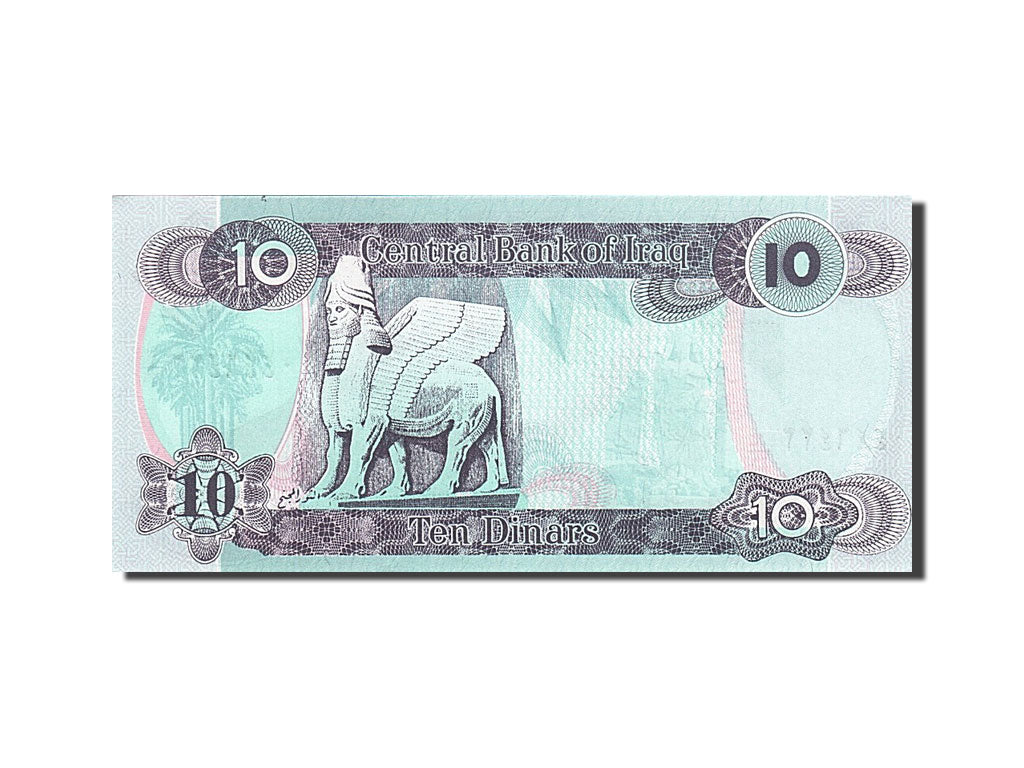 Billet, Iraq, 10 Dinars, 1992, NEUF