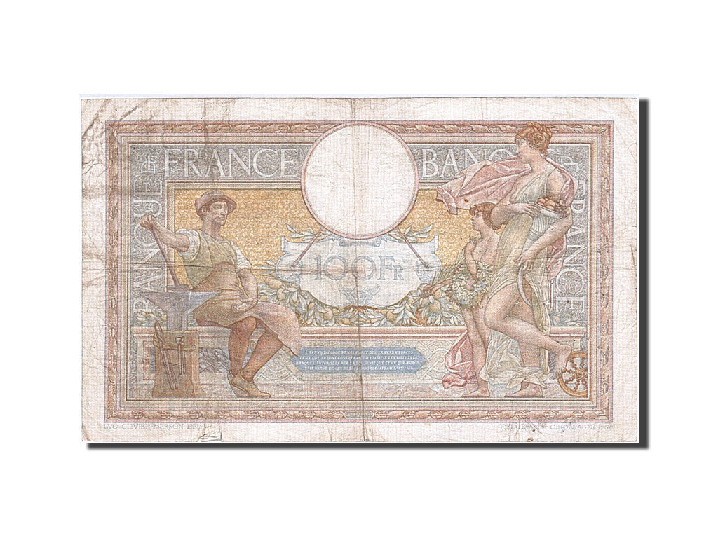 Francia, 100 Francs, 100 F 1908-1939 ''Luc Olivier Merson'', 1938, KM:86b, 19...