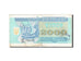 Ukraine, 2000 Karbovantsiv, 1993, KM #92a, VF(20-25), 008/200 790428