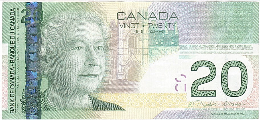 Canada, 20 Dollars, 2004, KM #103c, AU(50-53), EZV 7068535