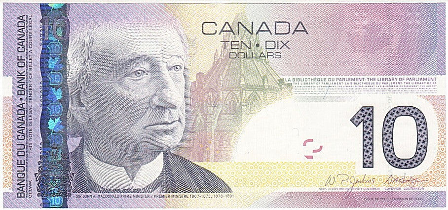 Canada, 10 Dollars, type Sir John A. Macdonald