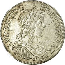 Munten, Frankrijk, Louis XIV, 1/2 Écu à la mèche longue, 1/2 Ecu, 1647