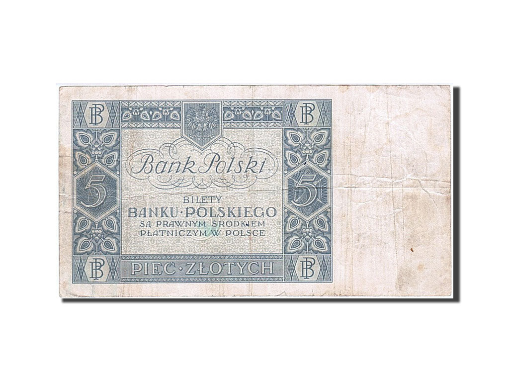 Pologne, 5 Zlotych, type 1930-1932