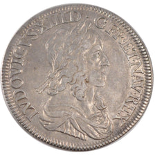 FRANCE, 1/2 Ecu, 1643, Paris, EF(40-45), Silver, Gadoury #50, 13.46