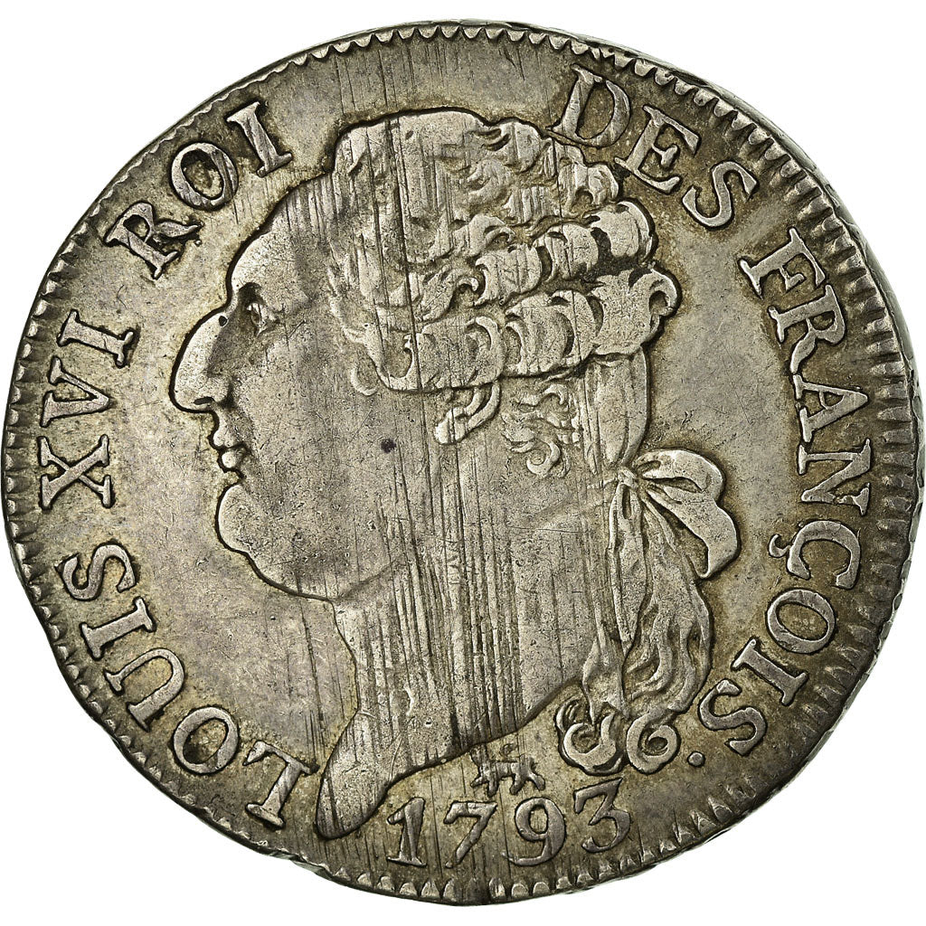 Coin, France, ½ écu de 3 livres françois, 1/2 ECU, 3 Livres, 1793, Paris