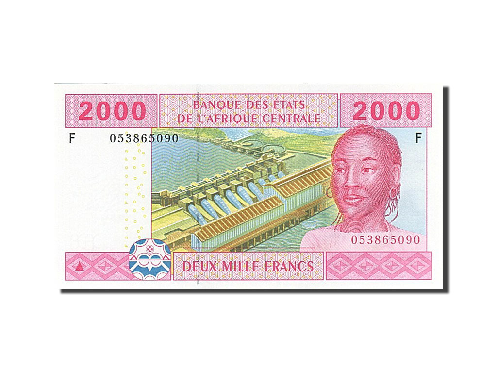 Banknote, Central African States, 2000 Francs, 2002, UNC(63)
