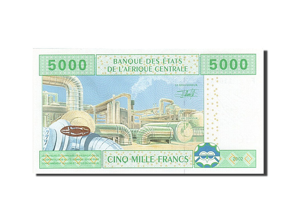 Central African States, 5000 Francs, 2002, KM #509F, UNC(63), F 116987999