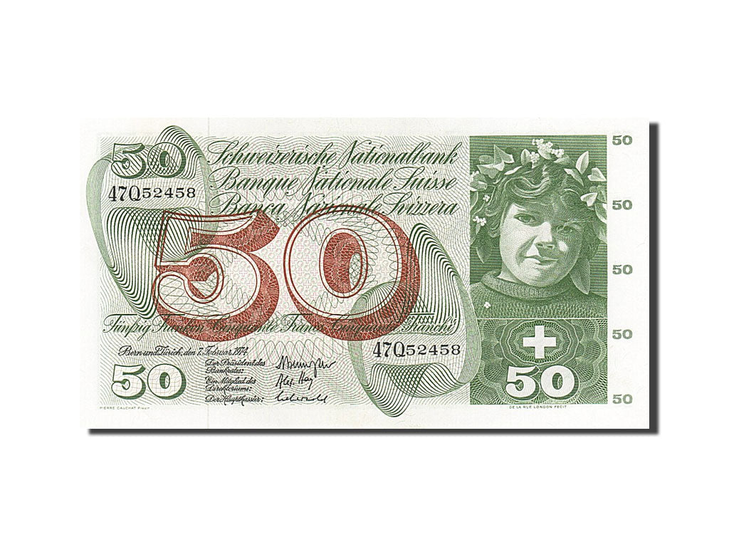 Banknote, Switzerland, 50 Franken, 1974, 1974-02-07, UNC(63)