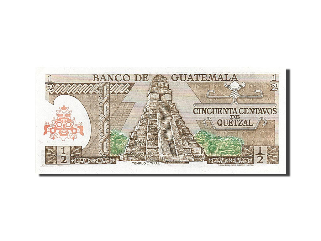 Banknote, Guatemala, 1/2 Quetzal, 1982, 1982-01-06, UNC(63)