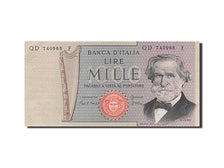 Italy, 1000 Lire, 1969, KM #101a, UNC(63), QD 740968 F