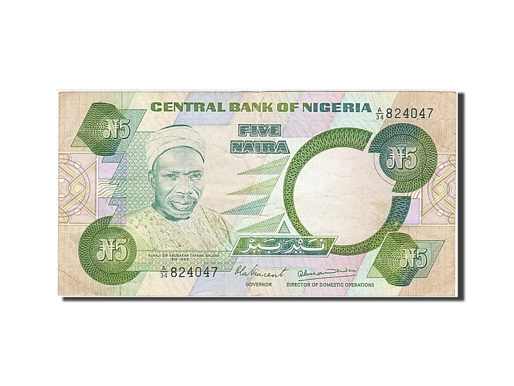 Nigeria, 5 Naira, 1979, KM #20a, VF(30-35), A/34 824047