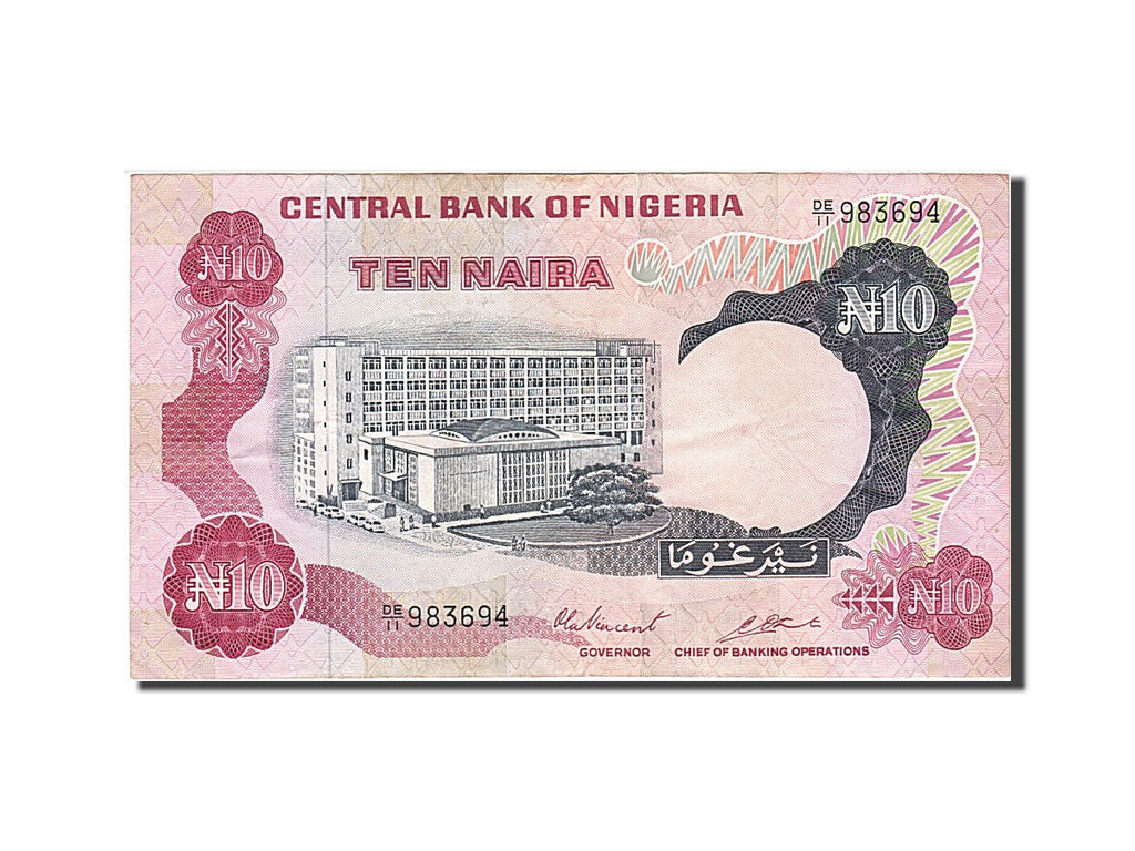Nigeria, 10 Naira, 1973, KM #17c, VF(20-25), DE/11 983694