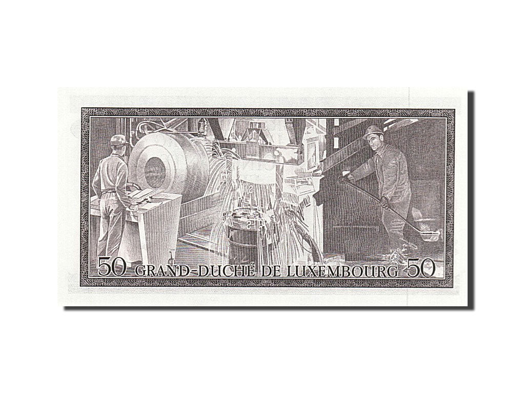 Luxembourg, 50 Francs, 1972, KM #55b, 1972-08-25, UNC(63), C 396229