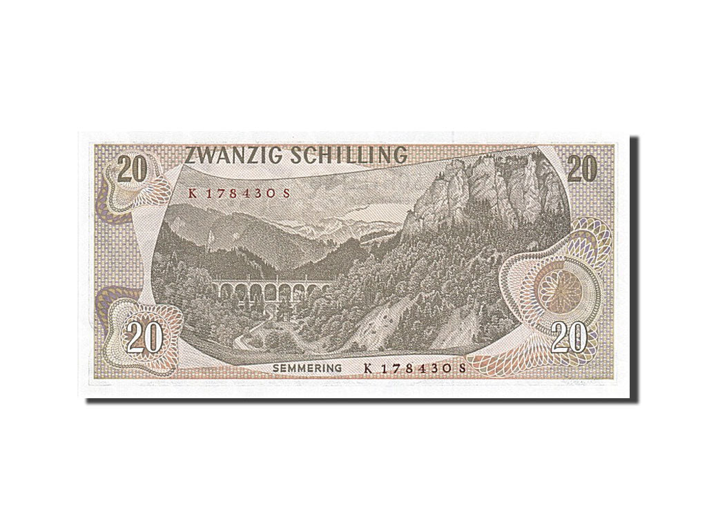 Austria, 20 Schilling, 1967, KM #142a, 1967-07-02, UNC(65-70), K 178430 S