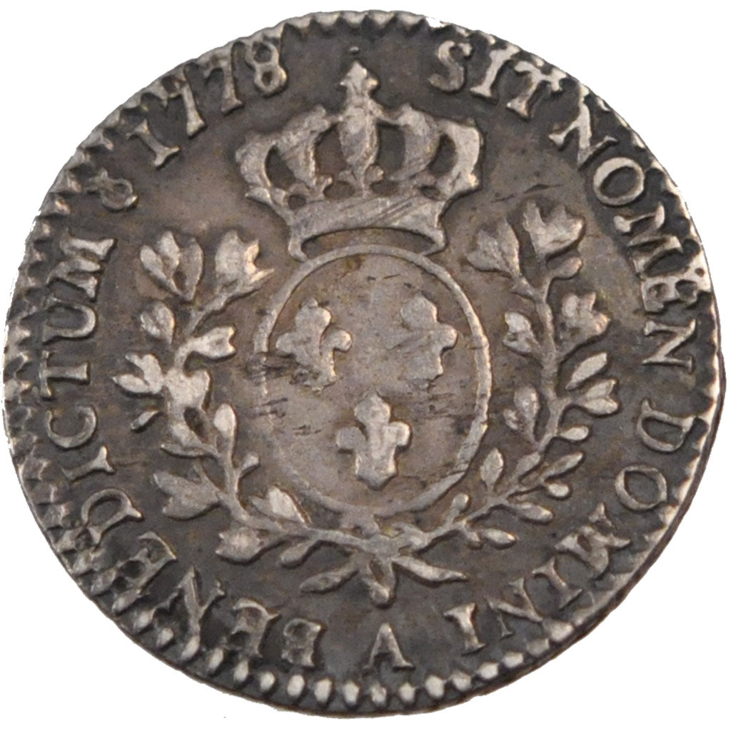Francia, Louis XVI, 1/10 Écu, 12 Sols, 1/10 ECU, 1778, Paris, BB, Argento, G...