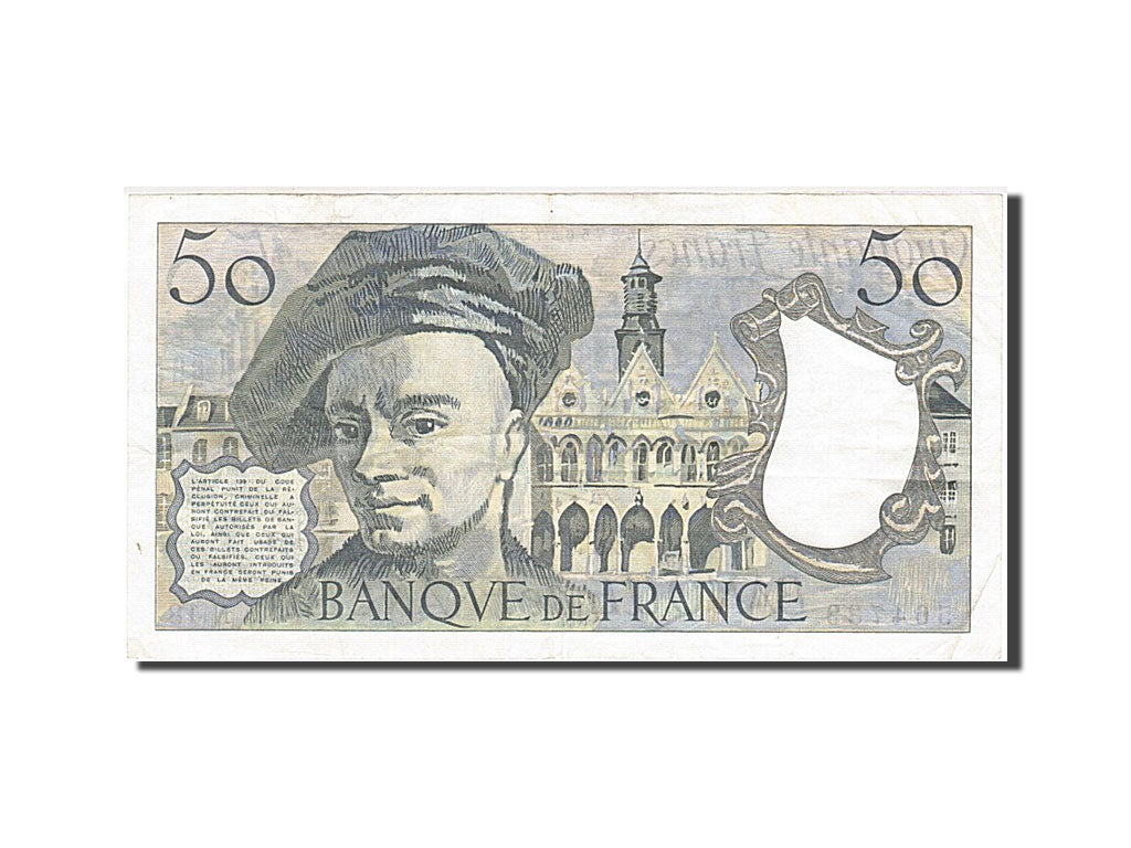 Billet, France, 50 Francs, 50 F 1976-1992 ''Quentin de La Tour'', 1980, TTB