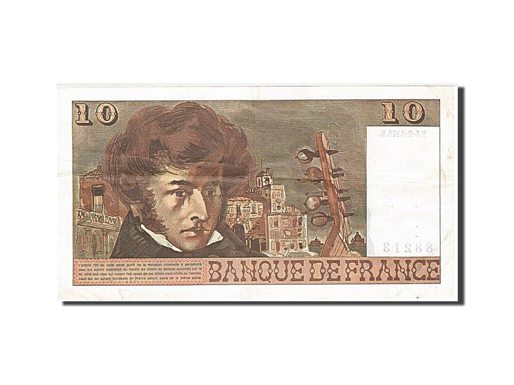France, 10 Francs, 10 F 1972-1978 ''Berlioz'', 1975, KM #150b, 1975-02-06,...