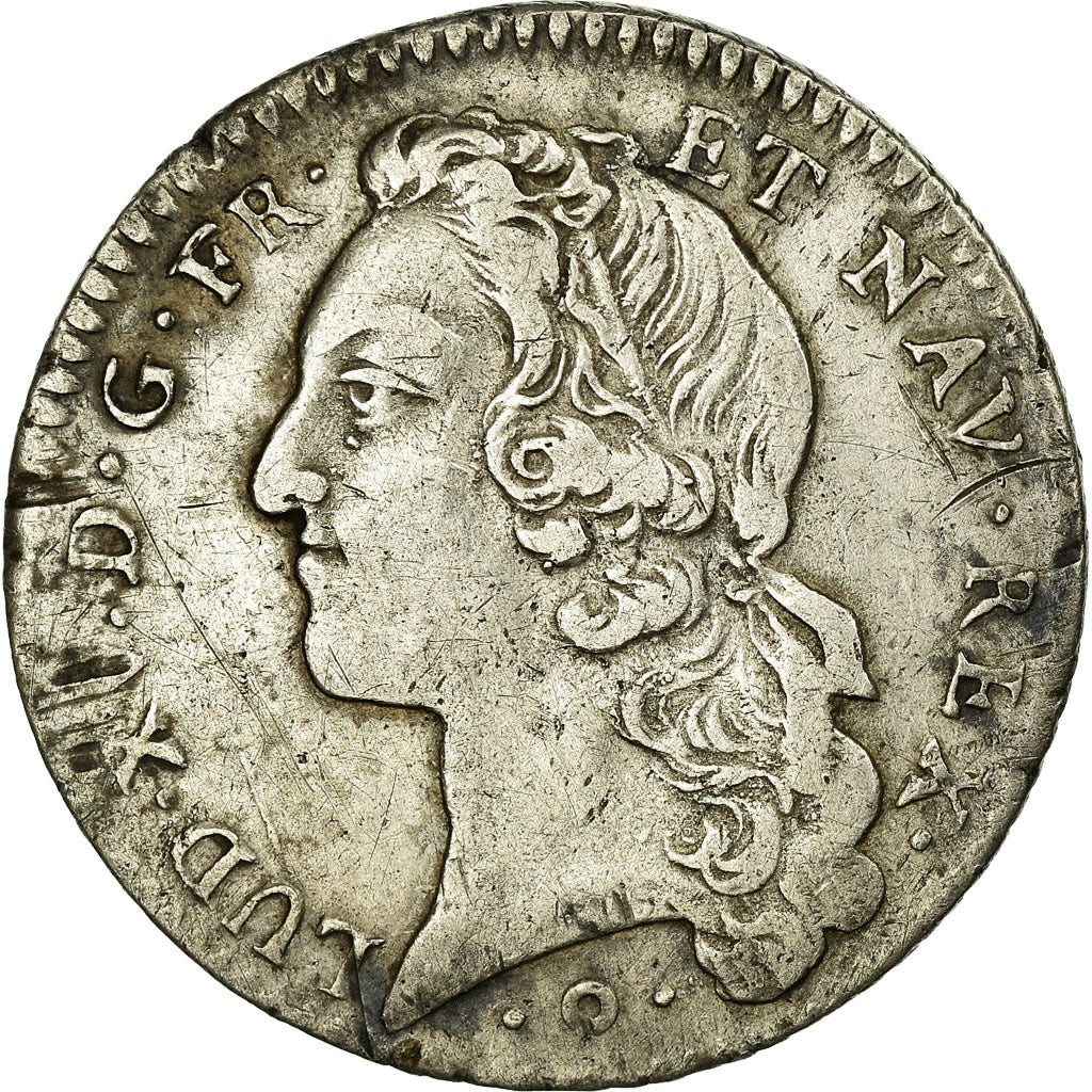 Munten, Frankrijk, 1/5 Ecu, 1743, Bordeaux, FR+, Zilver, Gadoury:299