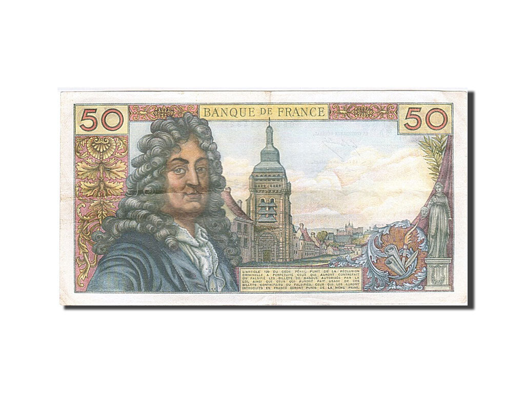 Francia, 50 Francs, 50 F 1962-1976 ''Racine'', 1974, KM:148d, 1974-09-05, BB+...