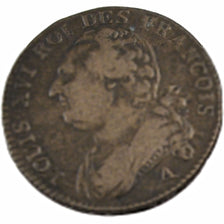 FRANCE, 12 deniers françois, 12 Deniers, 1791, Paris, KM #600.1, VF(30-35), B...