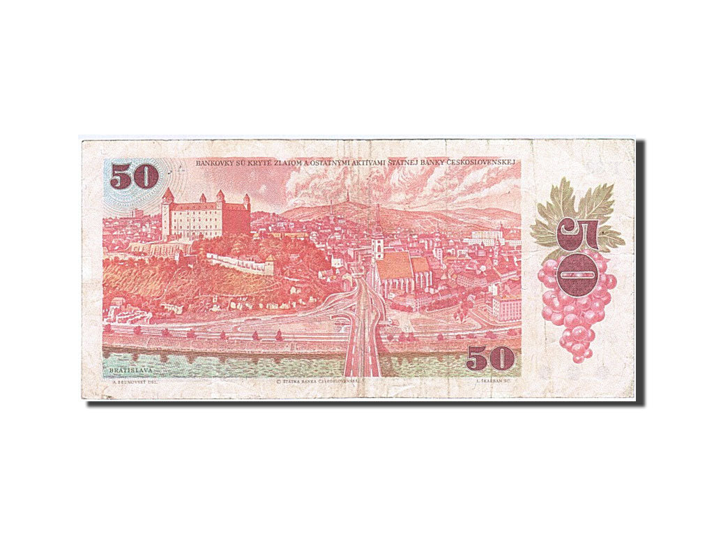 Banknote, Czechoslovakia, 50 Korun, 1987, EF(40-45)