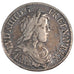FRANCE, 1/2 Écu à la mèche longue, 1/2 ECU, 1651, Paris, KM #164.1, VF(30-35), S
