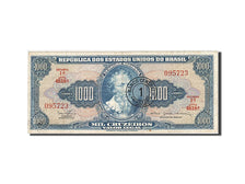 Brazil, 1 Cruzeiro Novo on 1000 Cruzeiros, 1966, KM #187b, VF(20-25), 095723