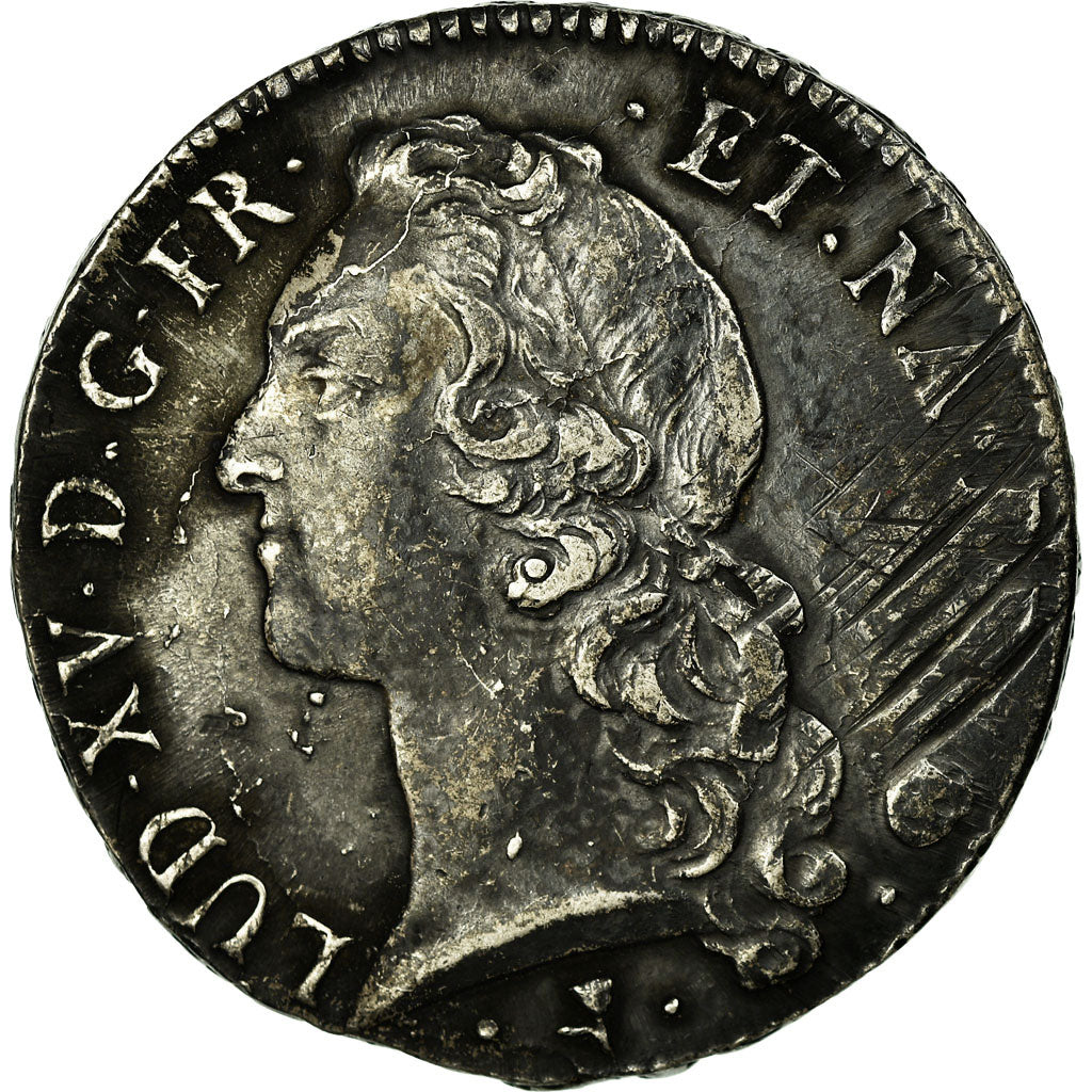 Coin, France, Louis XV, Écu de Béarn au bandeau, Ecu, 1765, Pau, VF(30-35)