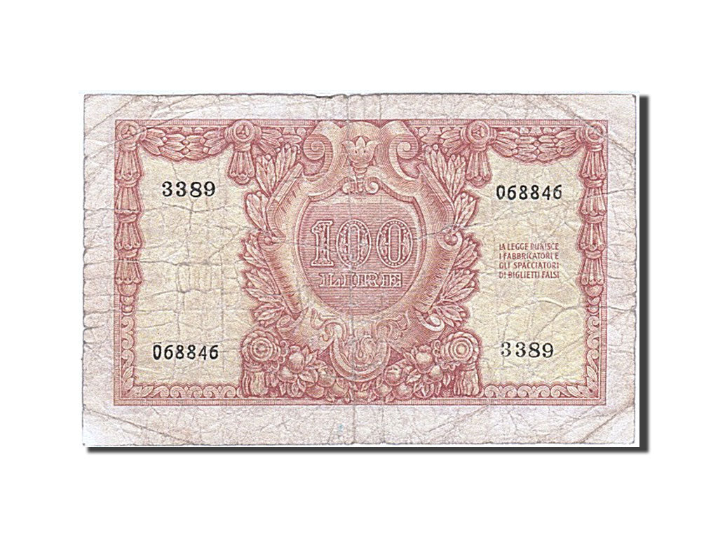 Banknote, Italy, 100 Lire, 1951, 1951-12-31, VG(8-10)