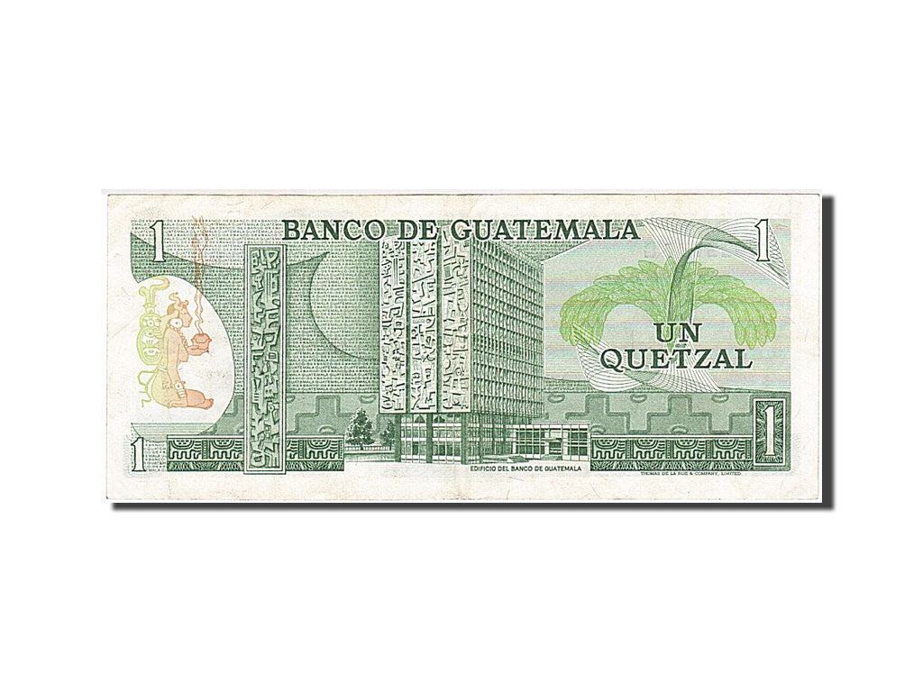 Guatemala, 1 Quetzal, 1983, KM #59b, 1983-01-06, AU(50-53), C 0635777 C
