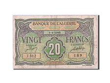 Algeria, 20 Francs, 1948, KM #103, 1948-06-04, VF(30-35), J.312 189