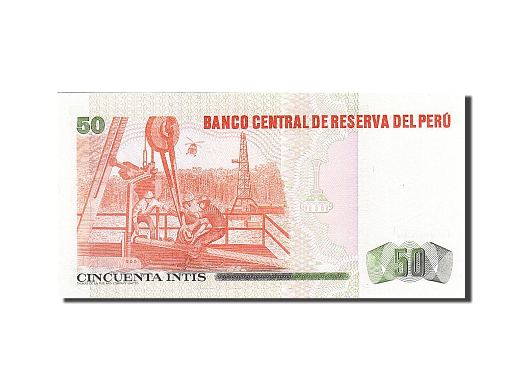 Peru, 50 Intis, 1985, KM #130, 1985-04-03, UNC(65-70), A 1221957 A