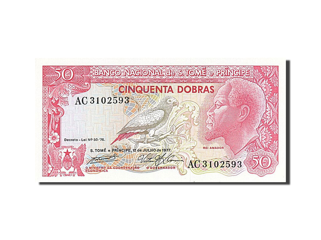 Saint Thomas and Prince, 50 Dobras, 1977, KM #52a, 1977-07-12, UNC(63), AC...
