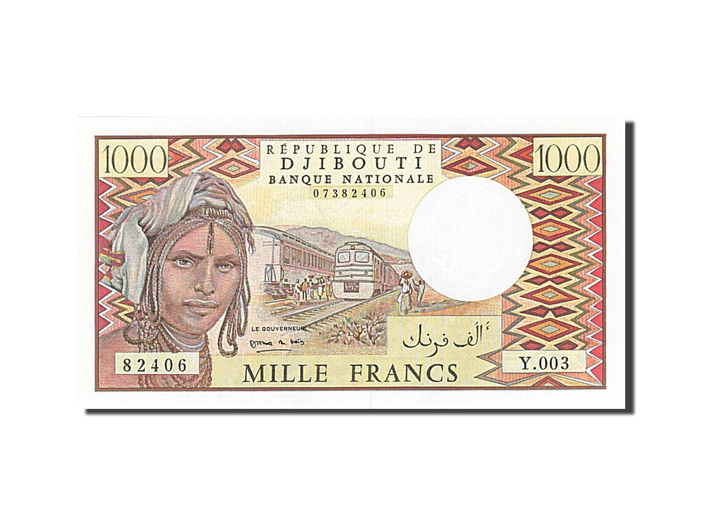 Banknote, Djibouti, 1000 Francs, 1991, UNC(65-70)