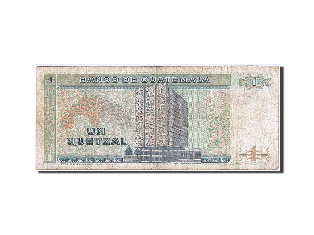 Banknote, Guatemala, 1 Quetzal, 1986, 1986-01-03, VF(20-25)