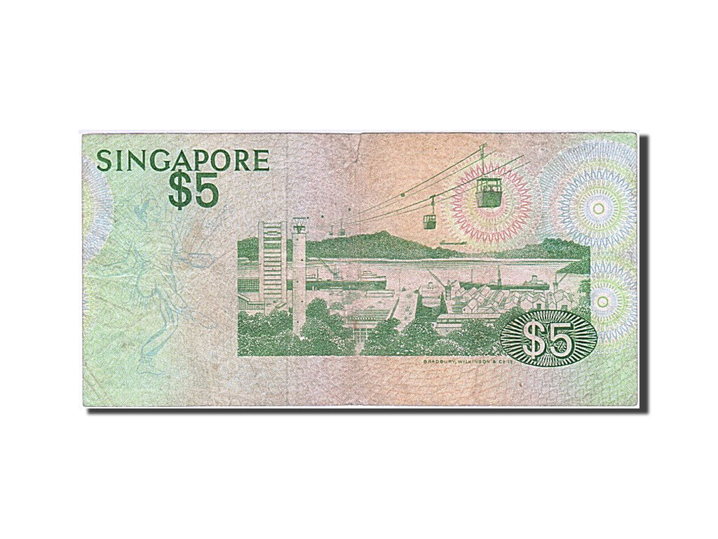 Singapore, 5 Dollars, 1976, KM #10, EF(40-45), A/51 691566