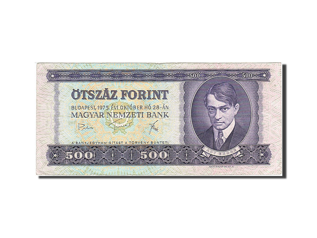 Hungary, 500 Forint, 1975, KM #172b, 1975-10-28, EF(40-45), E462 153033