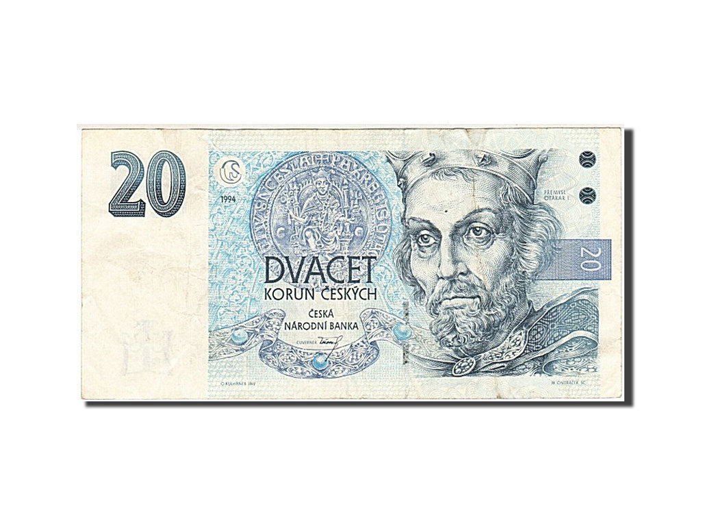 Czech Republic, 20 Korun, 1994, KM #10b, VF(30-35), A40 351377