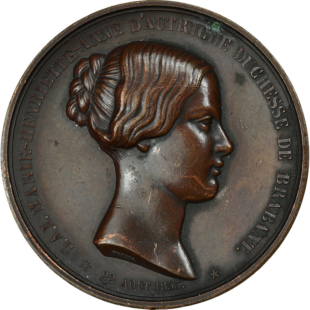 Belgium, Medal, Marie Henriette Anne d'Autriche, Duchesse de brabant, History
