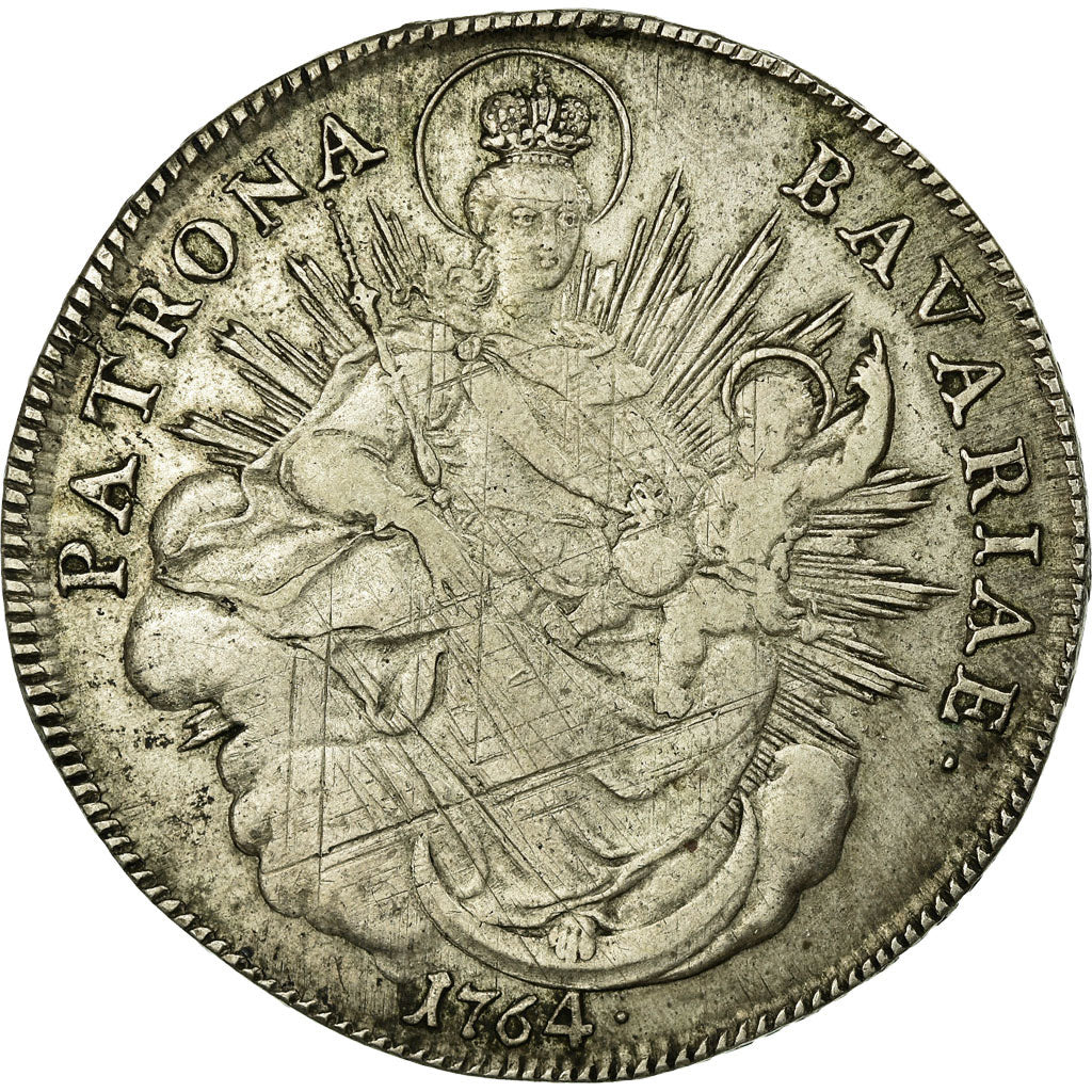 Coin, German States, BAVARIA, Maximilian III, Josef, Thaler, 1764, EF(40-45)