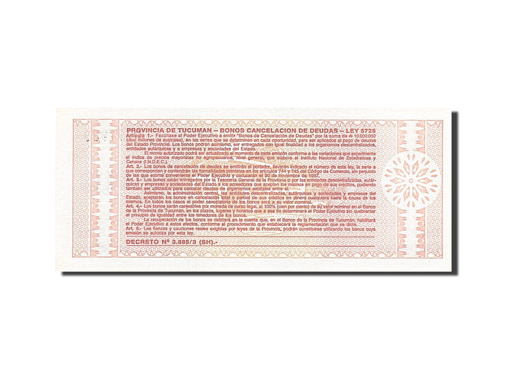 Argentina, 10 Centavos, 1985, KM #S2701a, 1985-04-01, UNC(65-70), A 0791939