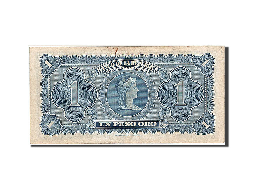 Colombia, 1 Peso Oro, 1953, KM #398, 1953-08-07, AU(55-58), A 89284243